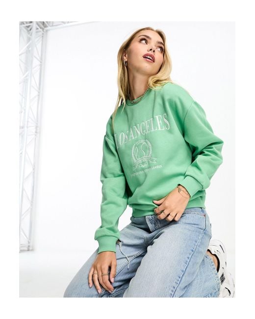 Sweat imprim la Pimkie en coloris Vert Lyst