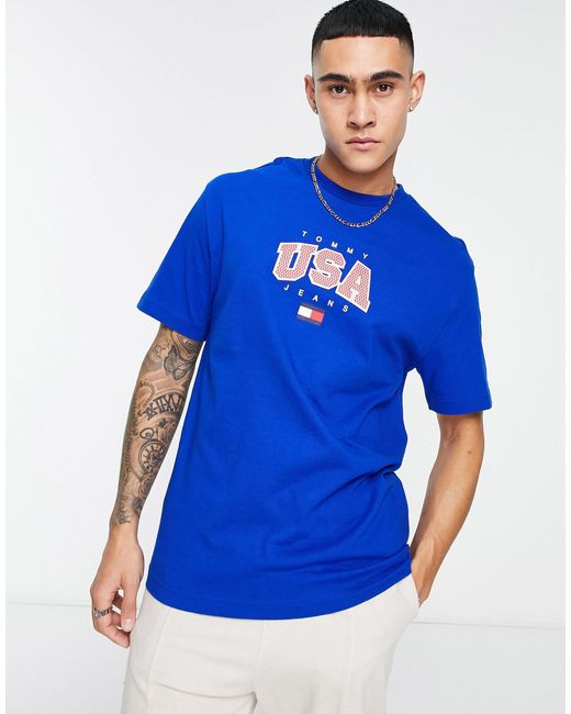 Tommy Hilfiger Usa Graphic Logo T-shirt for Men | Lyst