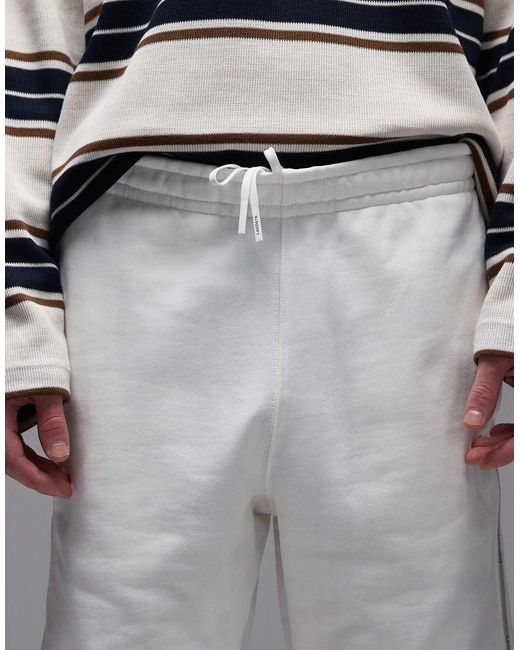 Lacoste Gray Logo Taping Jersey Shorts for men