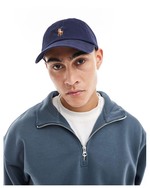 Polo Ralph Lauren Multi Icon Logo Twill Baseball Cap in Blue for Men | Lyst  UK