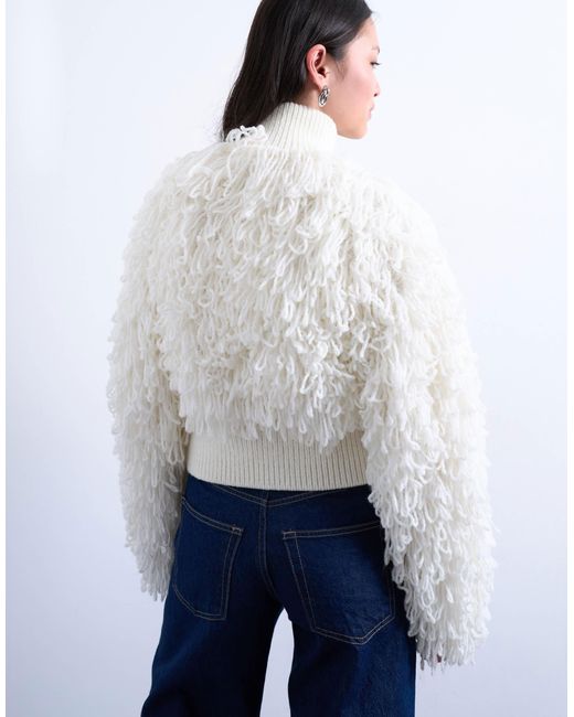 TOPSHOP White – strickjacke