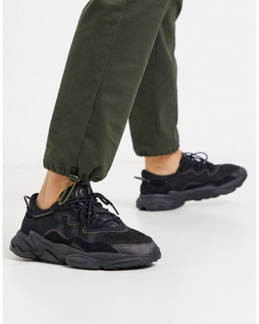 adidas Originals Suede Ozweego in Black 
