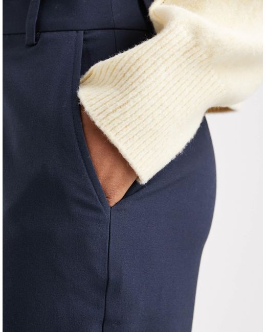 ASOS Blue Tall – elegante, schmal geschnittene hose