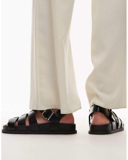 Tommy Hilfiger Sandalen Met Gesp in het Black