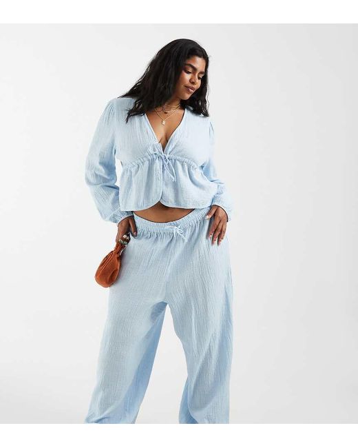Pieces Plus Pieces in het Blue