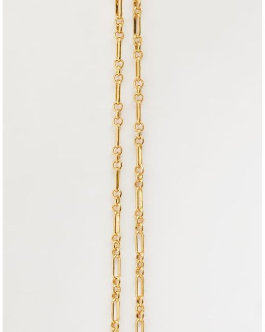 ASOS White 14k Plated Chain Necklace
