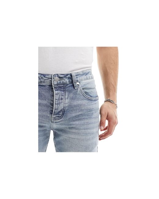 Wesc – eng geschnittene jeans in Blue für Herren