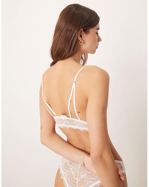 ASOS White – phoebe – weicher longline-bh