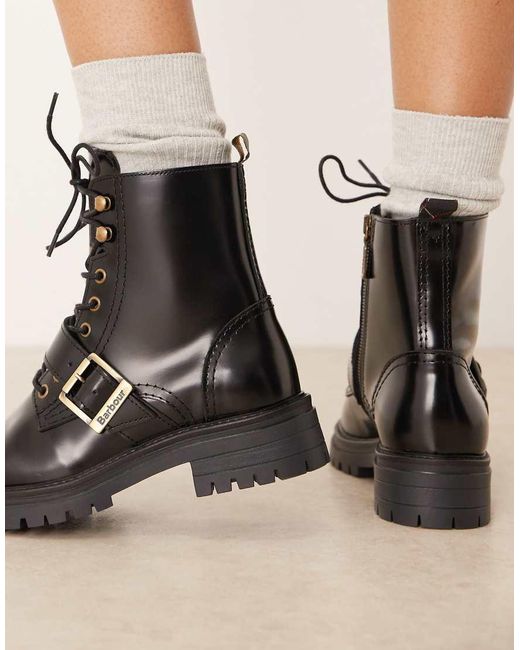 Barbour Natural Ouseburne Lace Up Boot