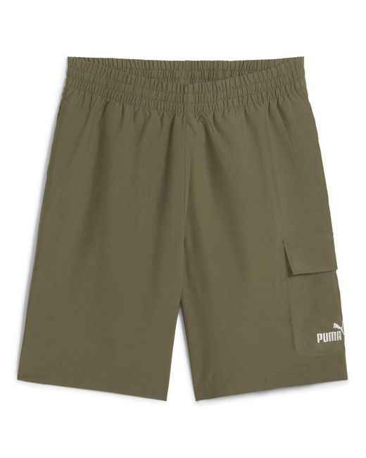 PUMA Green Essentials No.1 Logo Woven Cargo 9" Shorts for men