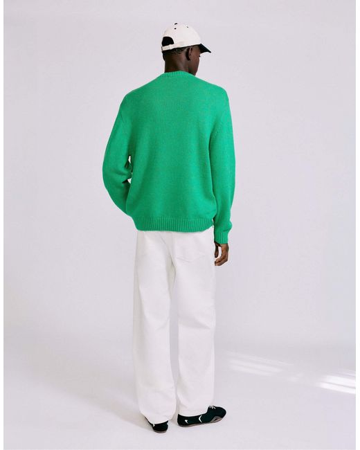 Pull col rond Pull&Bear pour homme en coloris Green