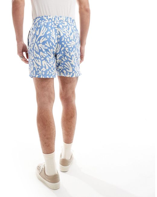 Pantalones cortos es estampados Farah de hombre de color Blue