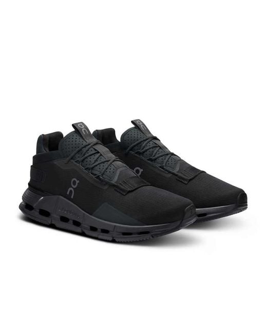 On Shoes Black Cloudnova 2 Lifestyle Trainer