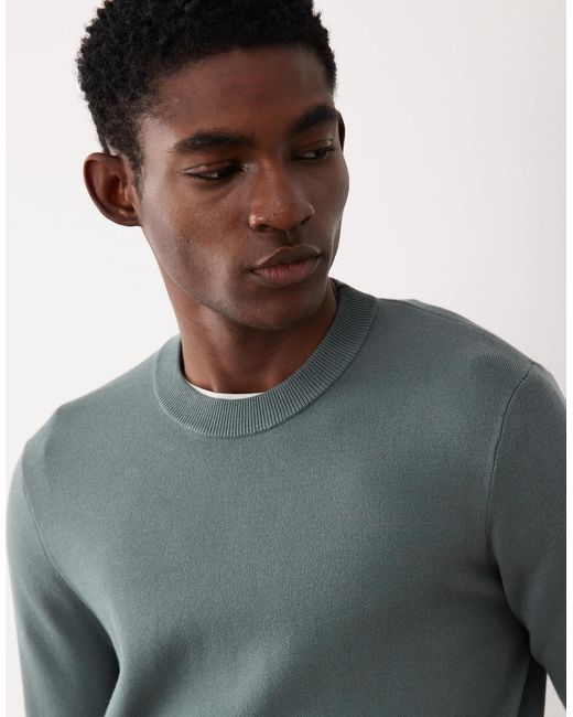 Mango – performance – strickpullover in Blue für Herren