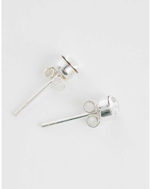 Kingsley Ryan Metallic 4Mm Gemset Round Stud