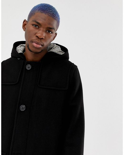 L!VE - Duffle-coat à capuche Lacoste pour homme en coloris Noir | Lyst