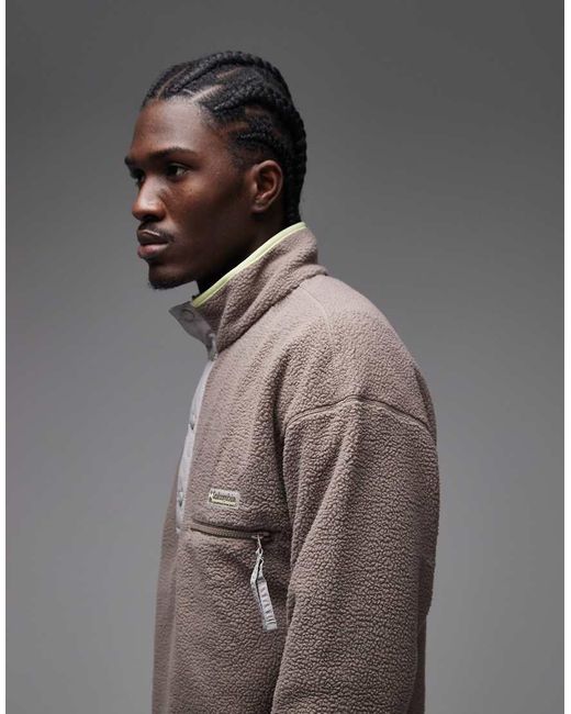 Columbia Gray Helvetia Ii Half Snap Fleece for men