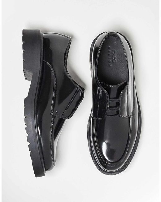 ASOS – e schnürschuhe in Black für Herren