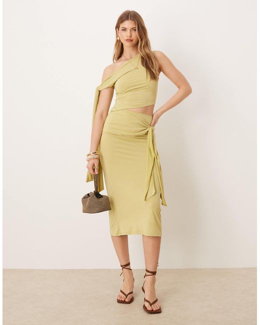 ASOS Natural – modal-midikleid