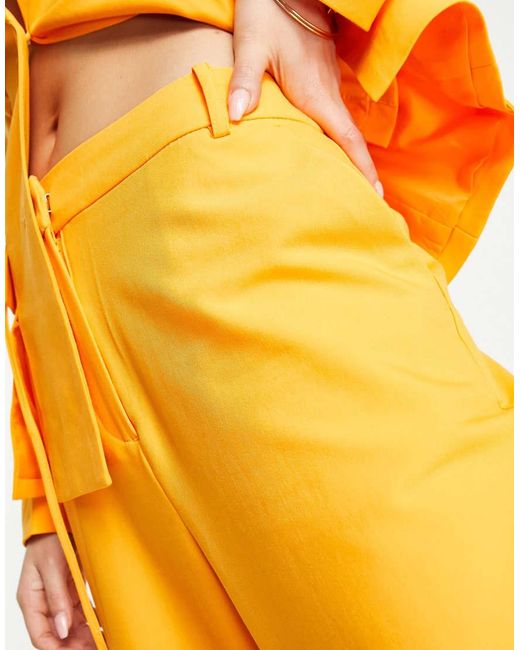 Vero Moda Orange X Joann Van Den Herik Tailored Wide Leg Trouser Co-Ord