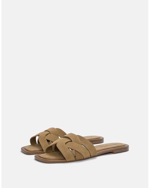 Pull&Bear Multicolor – flache ledersandalen