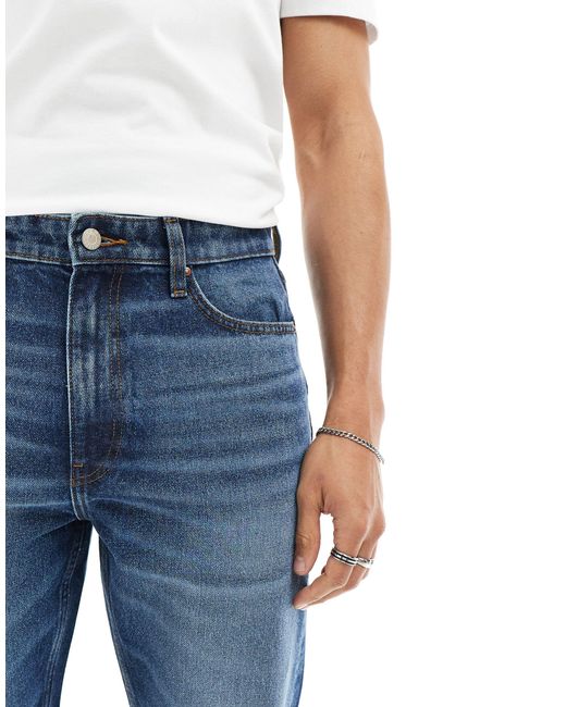 ASOS – jeans mit geradem schnitt in Blue für Herren