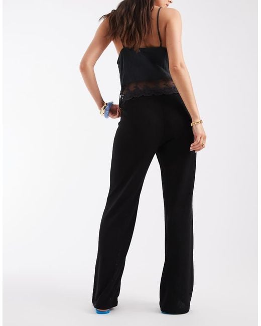 JJXX Blue Co-ord Knitted Trousers