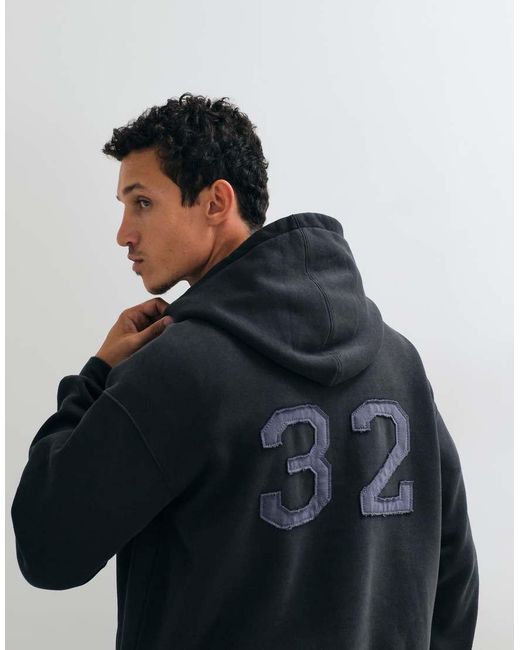 Cotton On Blue Box Fit Hoodie for men