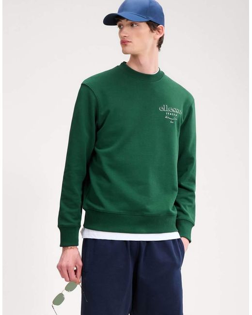 Ellesse Green Scroll Sweatshirt for men