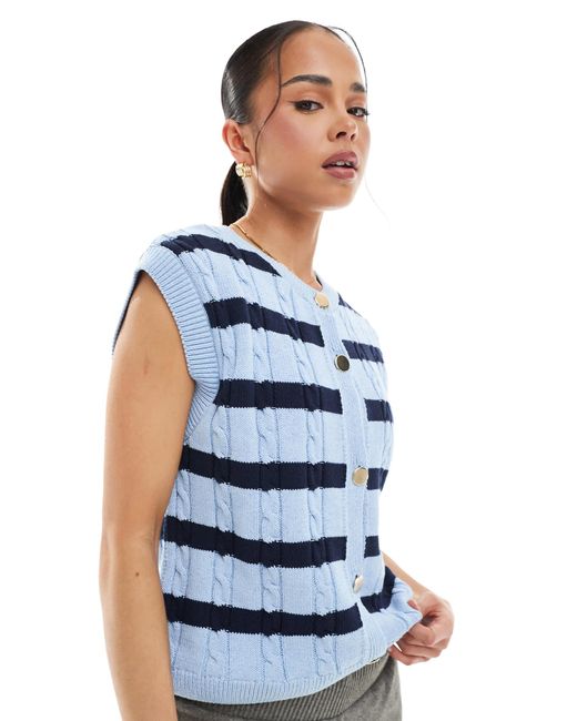 ONLY Blue Knitted Singlet
