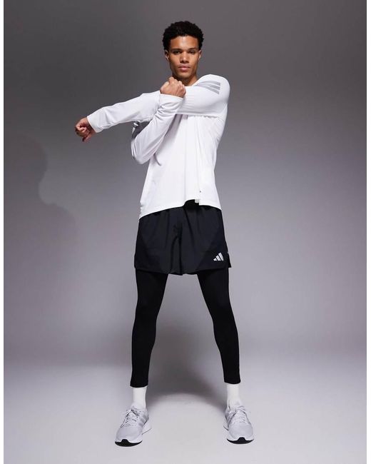 Adidas Originals Gray Adidas Running Essentials Tights for men
