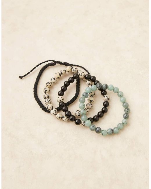 Confezione Da 4 Bracciali di ASOS in Natural da Uomo