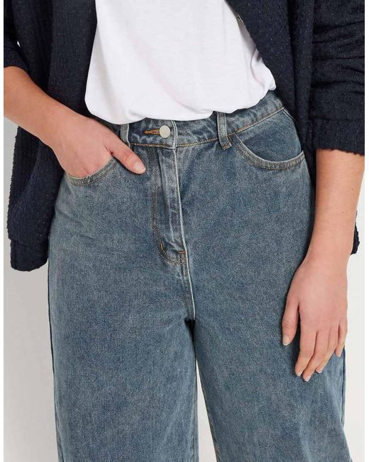 Long Tall Sally Blue Barrel Leg Jeans