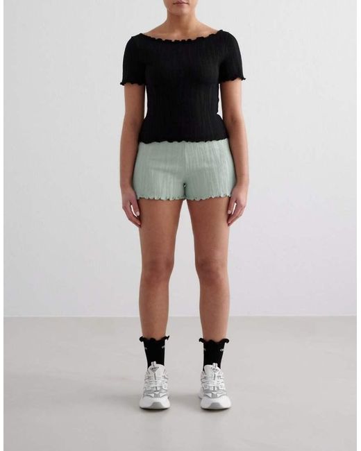 Aim'n Black Tulip Short Sleeve Top
