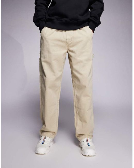 Aape By A Bathing Ape Black Aape By A Bathing Ape Loose Fit Carpenter Trousers for men