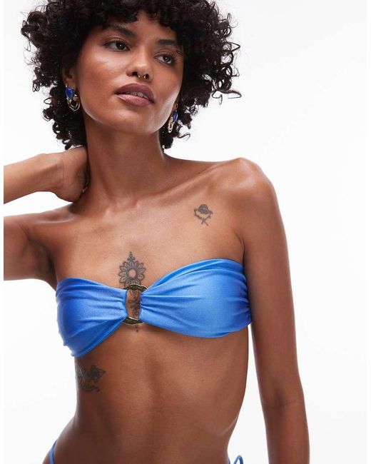 VDM The Label Brown Vdm Reversible Bandeau Bikini Top