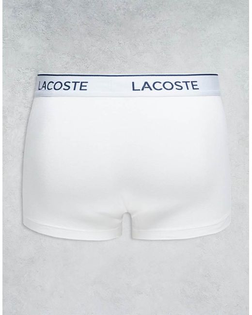 Lacoste Gray 3 Pack Trunks for men