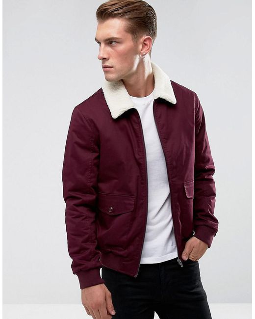 Download Lyst - French Connection Checked Lined Harrington Jacket ...