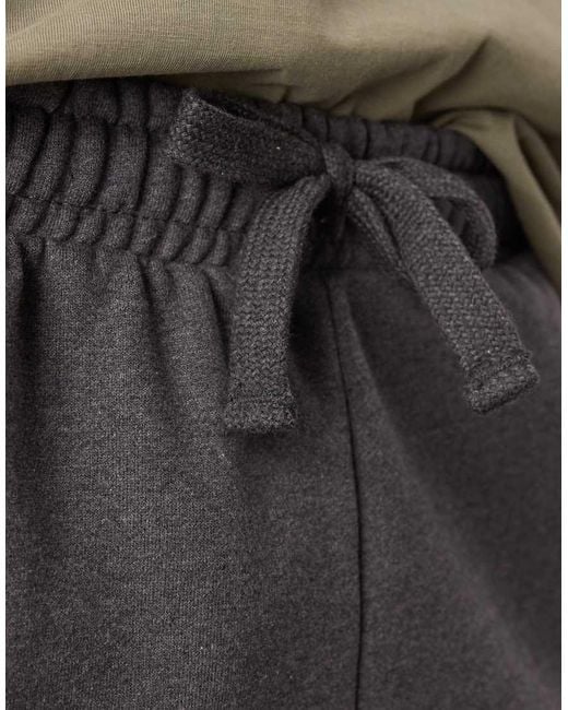 ASOS Gray Heavyweight Longer Length Shorts for men
