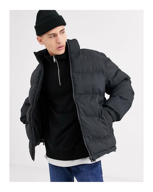 Weekday Gray Cole Puffer Jacket for men