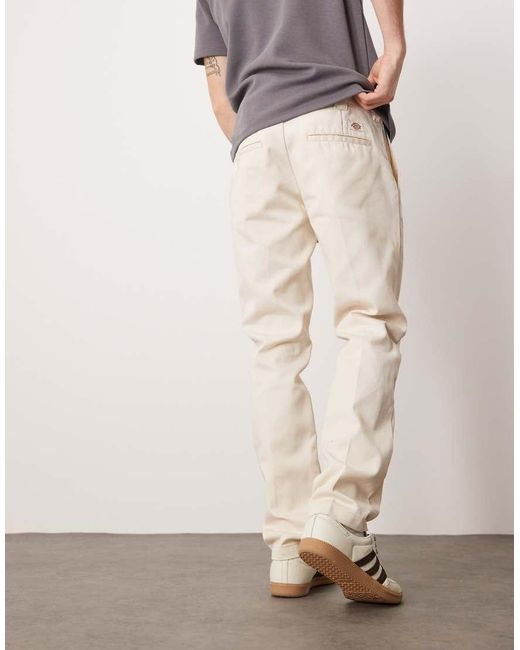 Dickies Natural 872 Slim Fit Work Trousers for men
