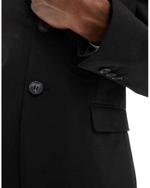 Chaqueta De Traje Negra De Corte Slim De Homme SELECTED de hombre de color Black