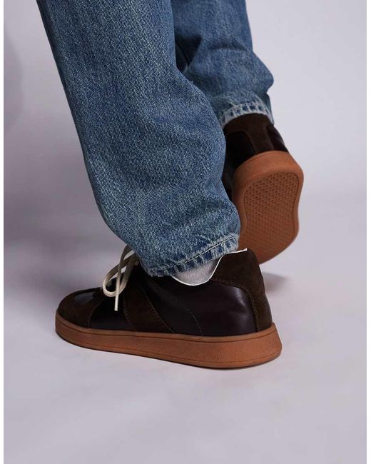 Steve Madden Blue Caelum Gum Sole Trainer for men