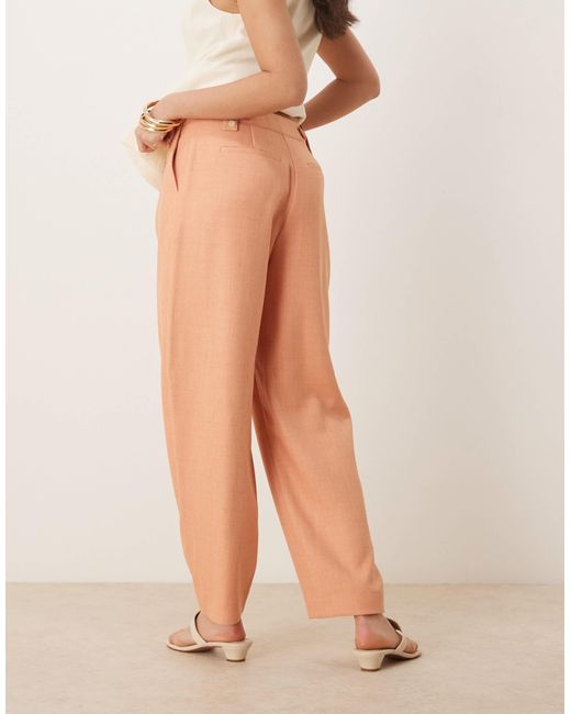 ASOS Natural – elegante barrel-leg-hose