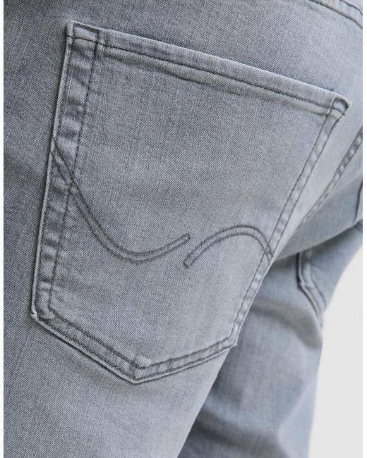 Jack & Jones Blue Slim Straight-Fit Jeans for men