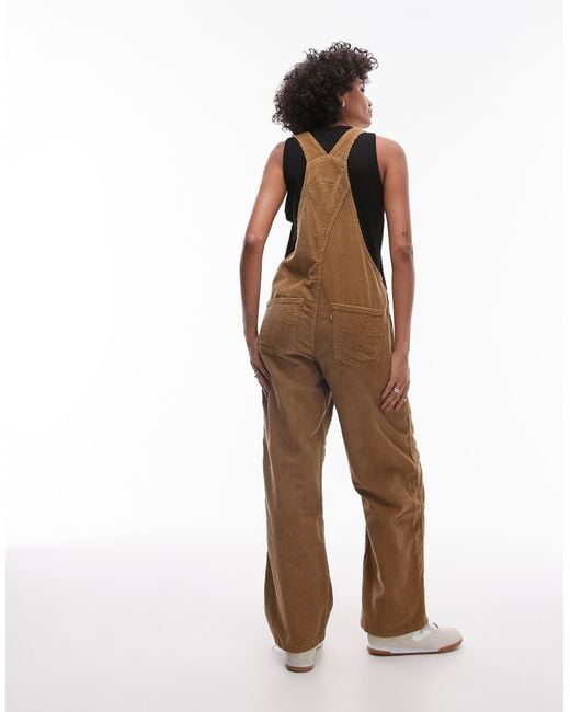 Levi's Brown Baggy Fit Cord Dungarees