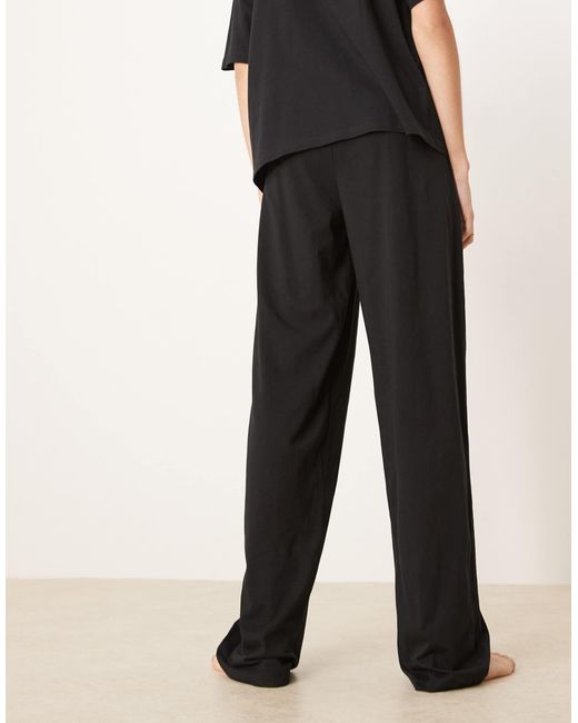 ASOS Black Asos Design Tall Mix & Match Cotton Pyjama Trouser