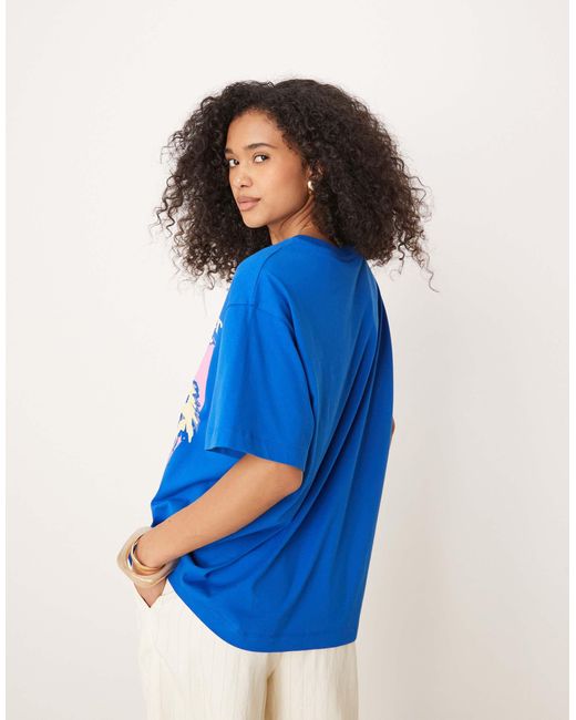 ASOS Blue – oversize-t-shirt