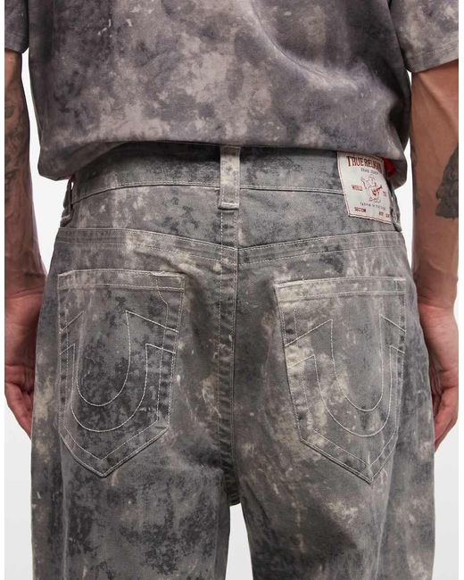 True Religion Gray Vinny baggy Jean Co-ord for men