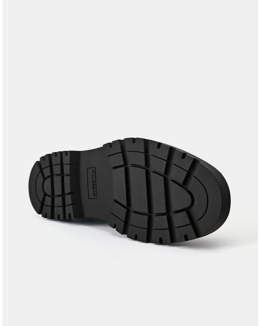 Stivali Stringati Neri di Pull&Bear in Black da Uomo